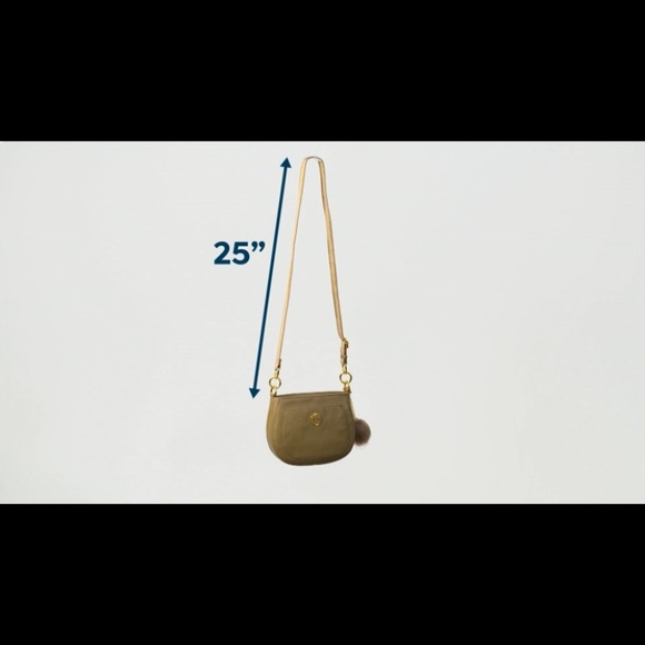 NWT - JOY Chic Bag with Pompom Plus RFID Tech & Anti-microbial. Navy - Picture 4 of 4